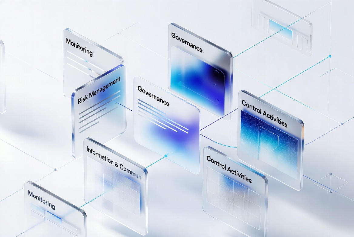 Abstract framework mapping dashboard