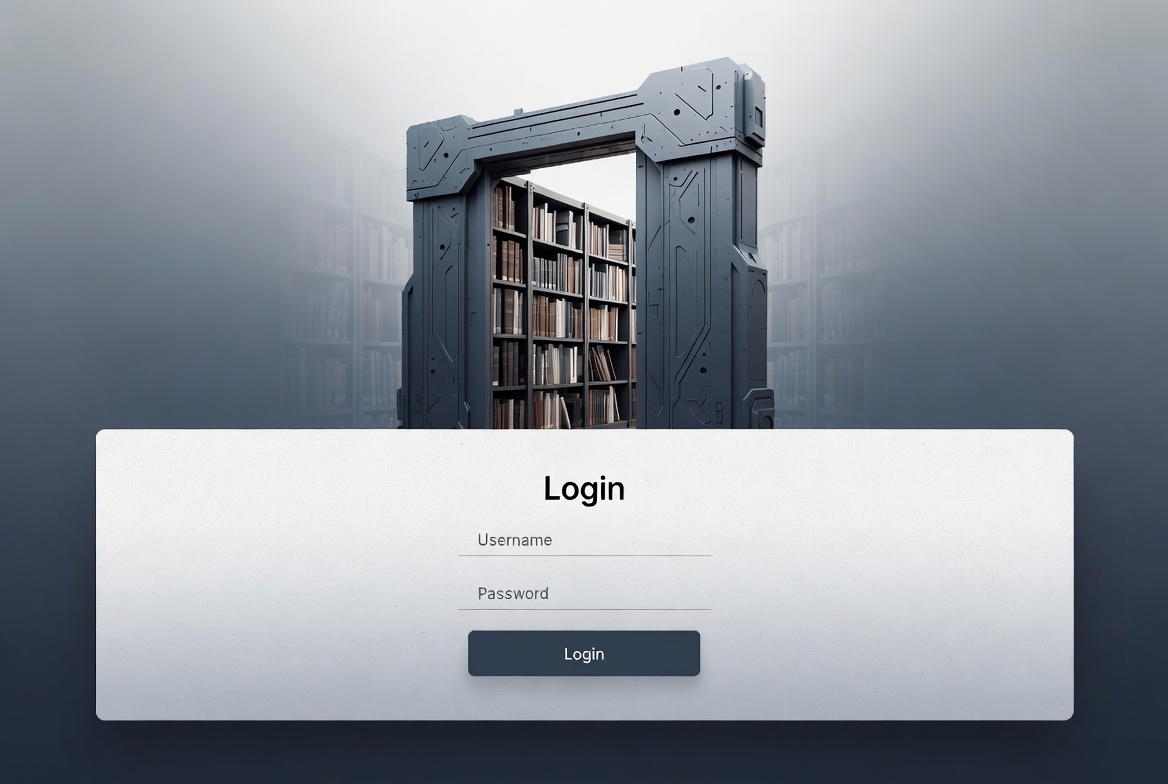 Abstract secure member portal visual